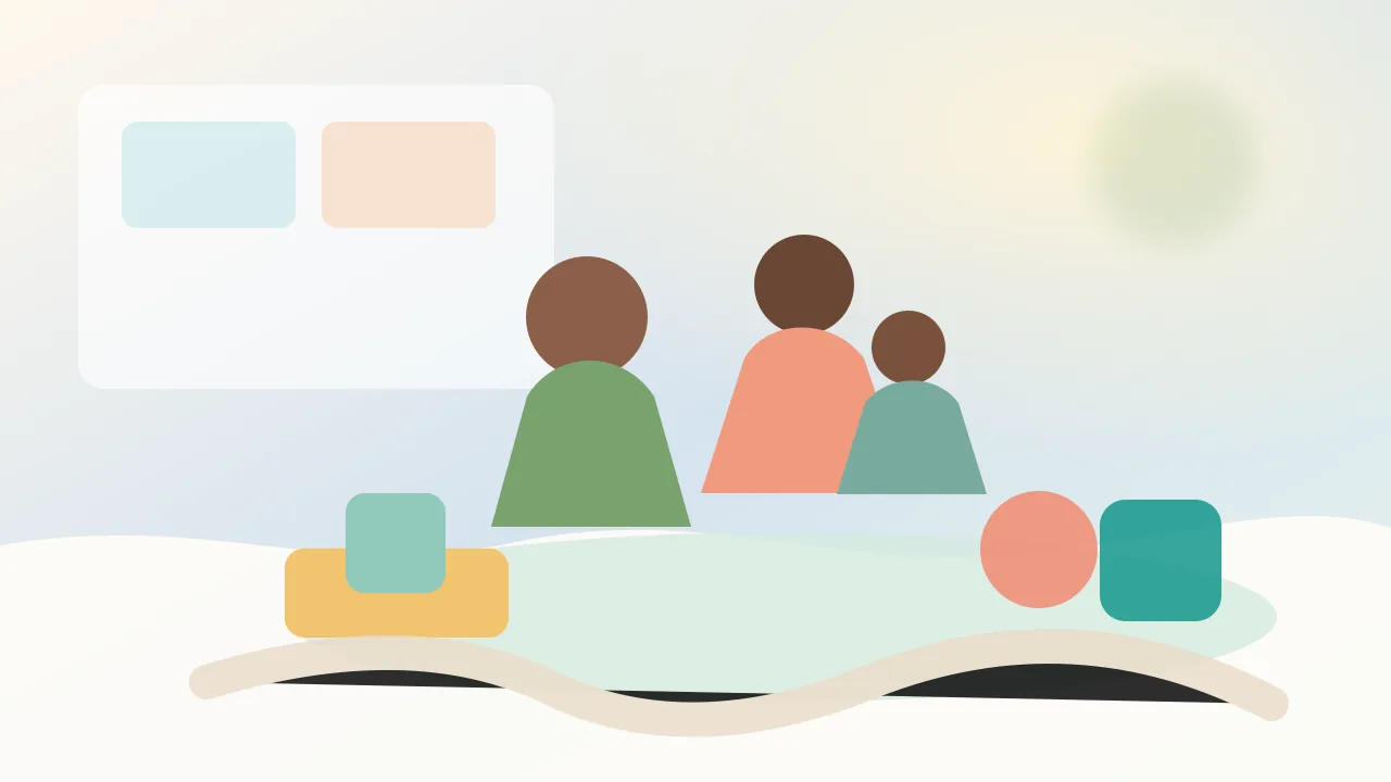 Fictional paediatric occupational therapy clinic scene